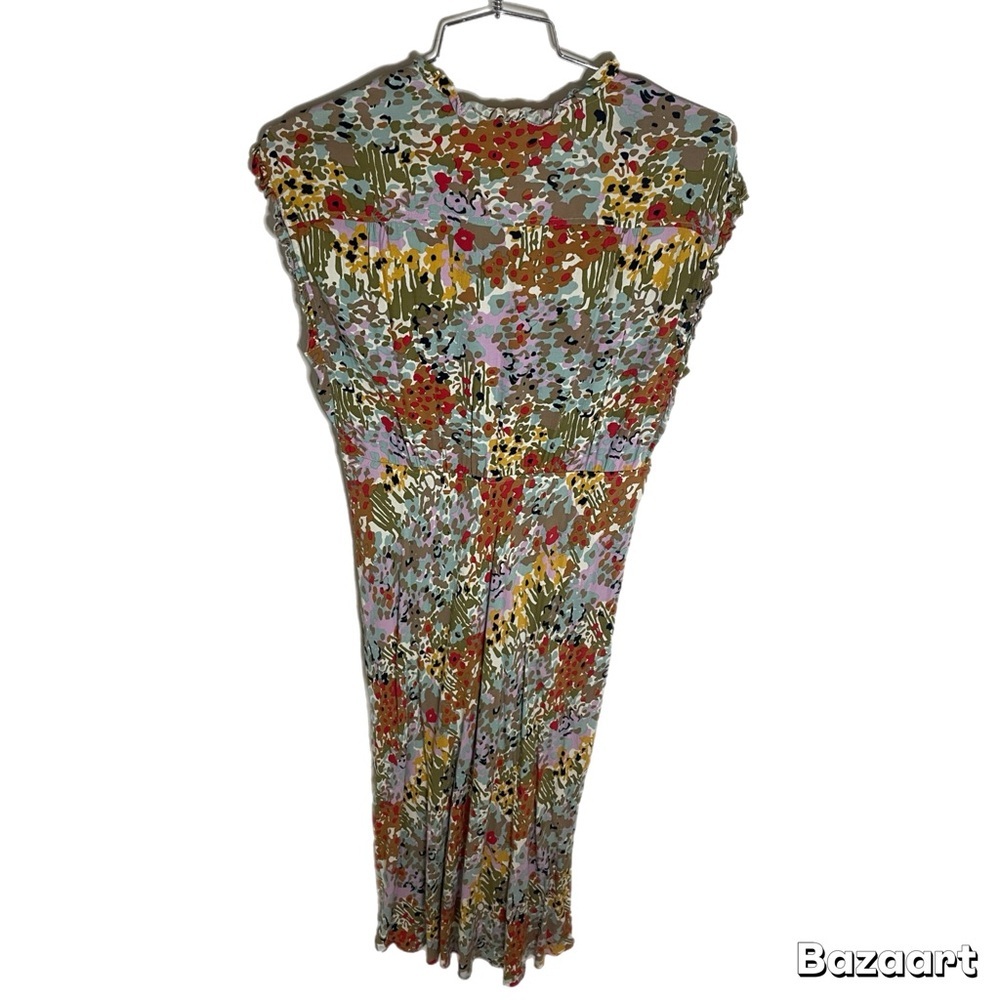 Fossil Vibrant Floral Print Bias Cut Midi Dress​ - Picture 2 of 8